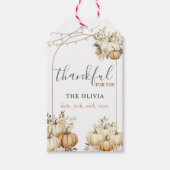 秋かぼちゃあなたに感謝ギフトラベル ギフトタグ (正面)