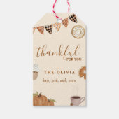 秋かぼちゃあなたに感謝ギフトラベル ギフトタグ (正面)