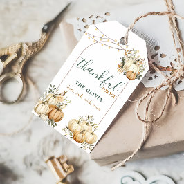 秋かぼちゃあなたに感謝ギフトラベル ギフトタグ