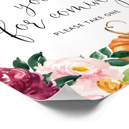 秋かぼちゃありがとう来さん ポスター (角)