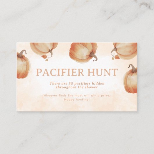 秋かぼちゃおしゃぶり狩りゲーム エンクロージャーカード (正面)