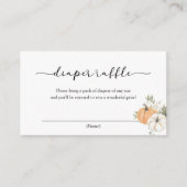 秋かぼちゃおむつラッフルカード エンクロージャーカード (正面)