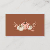 秋かぼちゃおむつラッフルチケットエンクロージャカード エンクロージャーカード (裏面)