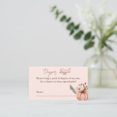 秋かぼちゃおむつラッフルチケットエンクロージャカード エンクロージャーカード (スタンド正面)