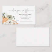 秋かぼちゃおむつラッフル エンクロージャーカード (正面/裏面)