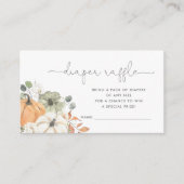 秋かぼちゃおむつラッフル エンクロージャーカード (正面)