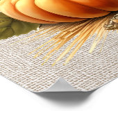 秋かぼちゃのアートワークのポスター ポスター (角)