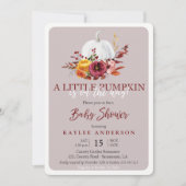 秋かぼちゃの赤ちゃんのお招き 招待状 (正面)