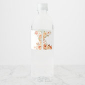 秋かぼちゃウッドランドベビーシャワー ペットボトルラベル (裏面)