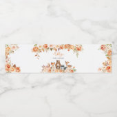 秋かぼちゃウッドランドベビーシャワー ペットボトルラベル (シングルラベル)