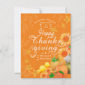 秋かぼちゃオレンジ シーズンカード (正面)