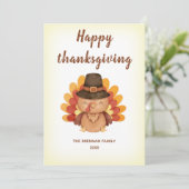 秋かぼちゃゴッブルサンクスギビング シーズンカード (スタンド正面)