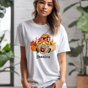 秋かぼちゃスパイス格言女性のTシャツ Tシャツ