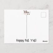 秋かぼちゃトラック ポストカード (裏面)