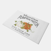 秋かぼちゃパッチ ドアマット (アングル)