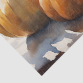 秋かぼちゃヒマワリフローラブルーホワイトデクページ 薄葉紙 (詳細)