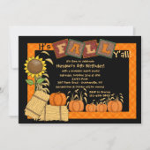 秋かぼちゃピッキングパーティの招待状 招待状 (正面)