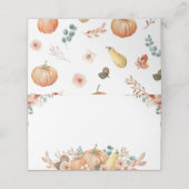 秋かぼちゃフードテント座席表 プレイスカード (外部開封)