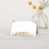 秋かぼちゃフードテント座席表 プレイスカード (正面)