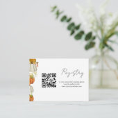 秋かぼちゃブライダルシャワー名簿 エンクロージャーカード (スタンド正面)