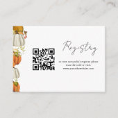 秋かぼちゃブライダルシャワー名簿 エンクロージャーカード (正面)