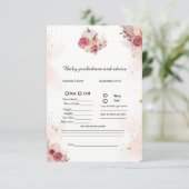 秋かぼちゃベビー予測赤ちゃんシャワーゲームカード アドバイスカード (スタンド正面)