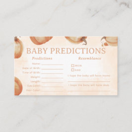 秋かぼちゃベビー予測 エンクロージャーカード