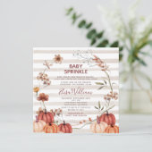 秋かぼちゃワイルドフラワーストライプズベビー散布機 招待状 (スタンド正面)