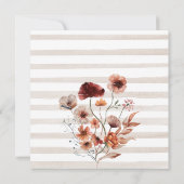 秋かぼちゃワイルドフラワーストライプズベビー散布機 招待状 (裏面)