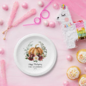 秋かぼちゃ感謝祭 ペーパープレート (パーティー)