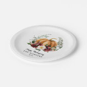 秋かぼちゃ感謝祭 ペーパープレート (アングル)