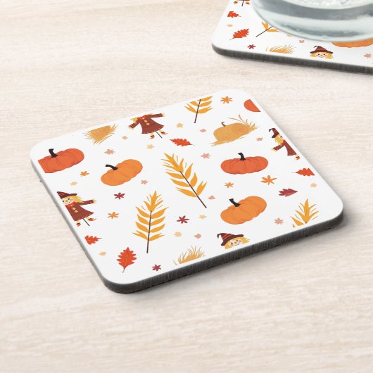 秋かぼちゃ模様オータムコースター コースター (左側)