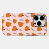 秋かぼちゃ模様ピンク Case-Mate iPhoneケース (裏面 (横))