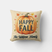 秋かぼちゃ秋オレンジ色の水色 クッション (正面)