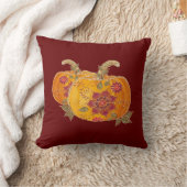 秋かぼちゃ花 クッション (ブランケット)
