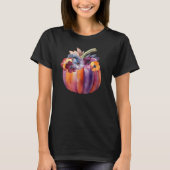 秋かぼちゃ花 Tシャツ (正面)