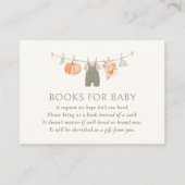 秋かぼちゃ赤ちゃん衣装本ベビー エンクロージャーカード (正面)