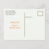 秋かぼちゃ転居可住所 案内ポストカード (裏面)