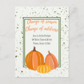 秋かぼちゃ転居可住所 案内ポストカード (正面)
