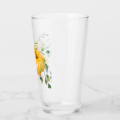 秋かぼちゃ、ひまわり、緑 タンブラーグラス (左)