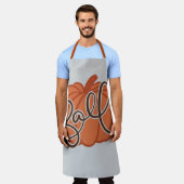 秋かぼちゃ エプロン (着用した状態)