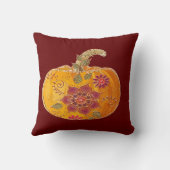 秋かぼちゃ（花） クッション (裏面)