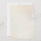 秋かわいいウサギ誕生日 招待状 (裏面)