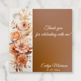 秋かわいい格言紅葉誕生日 フェイバータグ