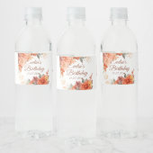 秋かわいい格言紅葉誕生日 ペットボトルラベル (ボトル)