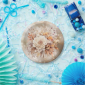 秋かわいい格言紅葉誕生日 ペーパープレート (パーティー)