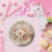 秋かわいい格言紅葉誕生日 ペーパープレート (パーティー)