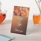 秋かわいい格言紅葉誕生日 台座サイン (インサイチュ)