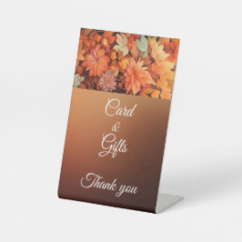 秋かわいい格言紅葉誕生日 台座サイン