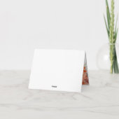 秋かわいい格言紅葉誕生日 招待状 (裏面)